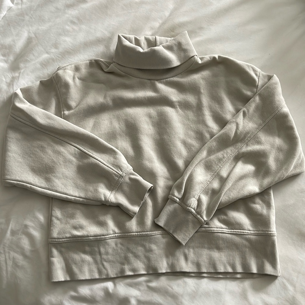 Zara cropped turtle neck sweater.